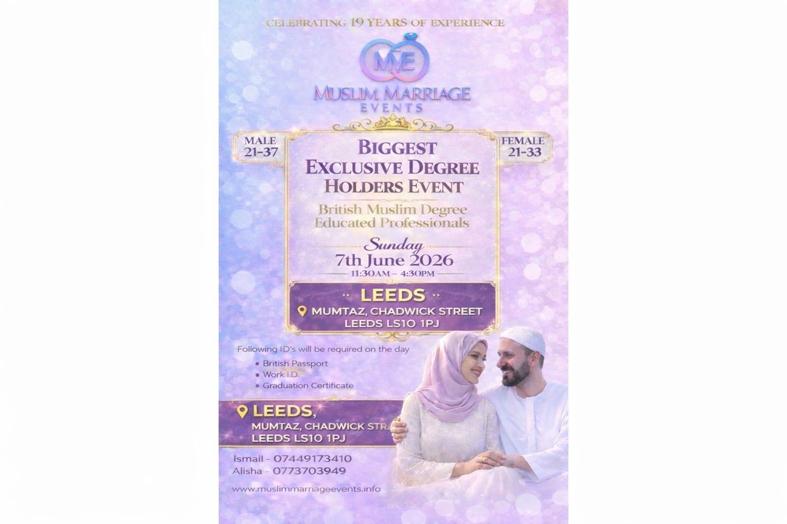 Muslim Marriage Events Leeds - Degree Educated Professionals Event